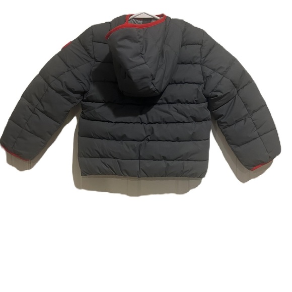 NWT Gerry Kids Grey Lined Puffer Bubble Jacket Sz. 5 - Picture 2 of 6